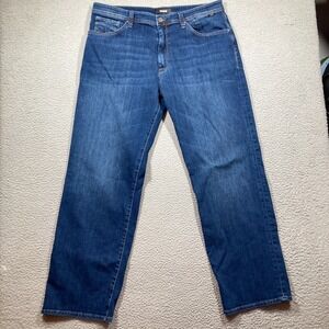 Mavi Jeans Mens 36x34 (36x31) Blue Medium Wash Medium Rise Straight Leg Denim